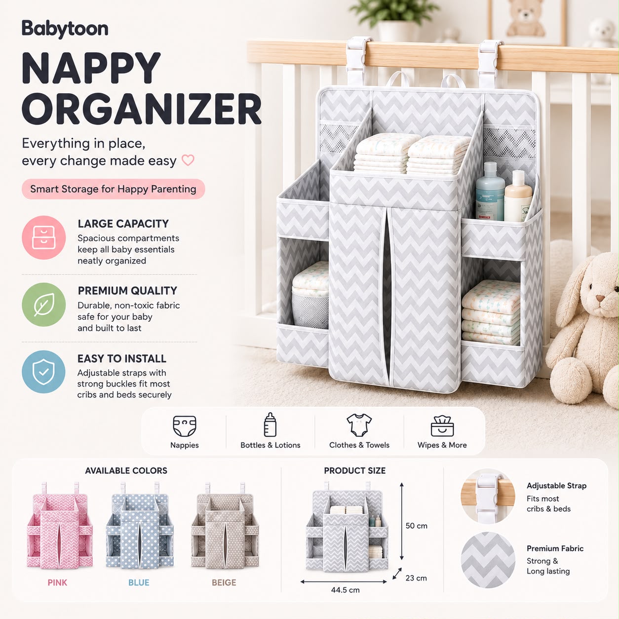 Babytoon Wonder-Mom Nappy Change Organizer